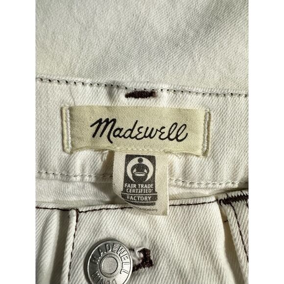 Madewell The '90s Straight Utility Jean Women's 23 Warm White Lighthouse NWT - Picture 5 of 8